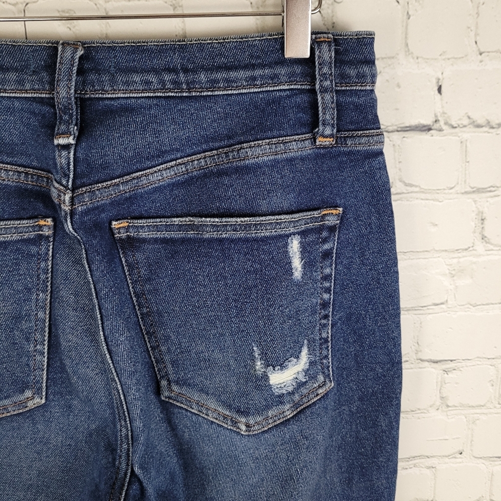 SILVER | Frisco skinny high waist distressed medium wash ankle denim jeans